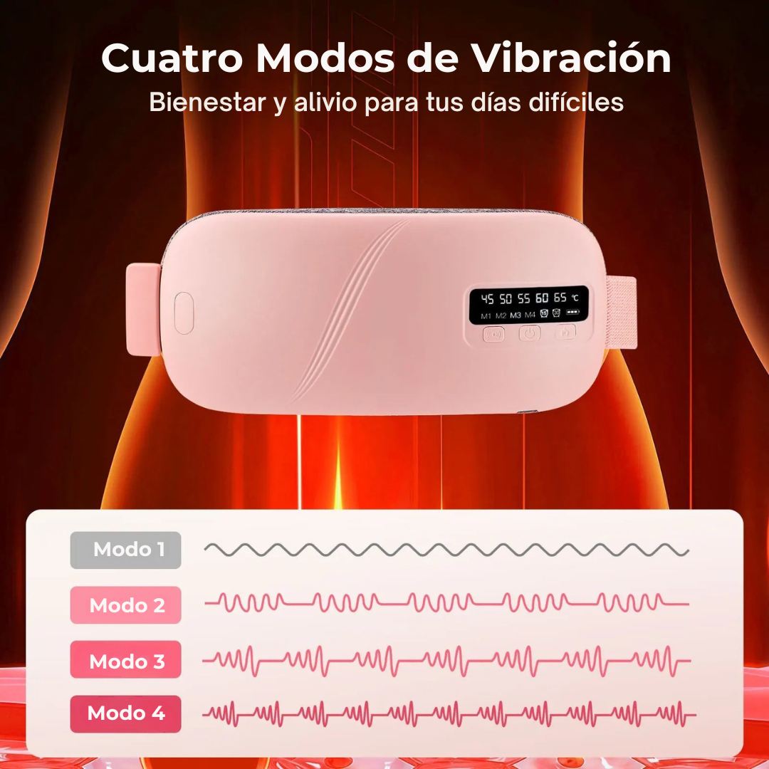 Cinturón Térmico y de Masaje para Dolor Menstrual