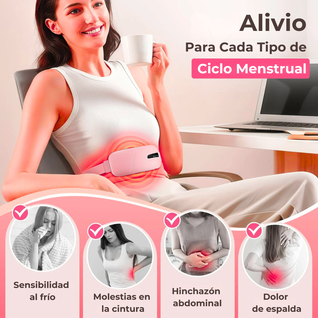 Cinturón Térmico y de Masaje para Dolor Menstrual