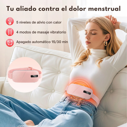 Cinturón Térmico y de Masaje para Dolor Menstrual